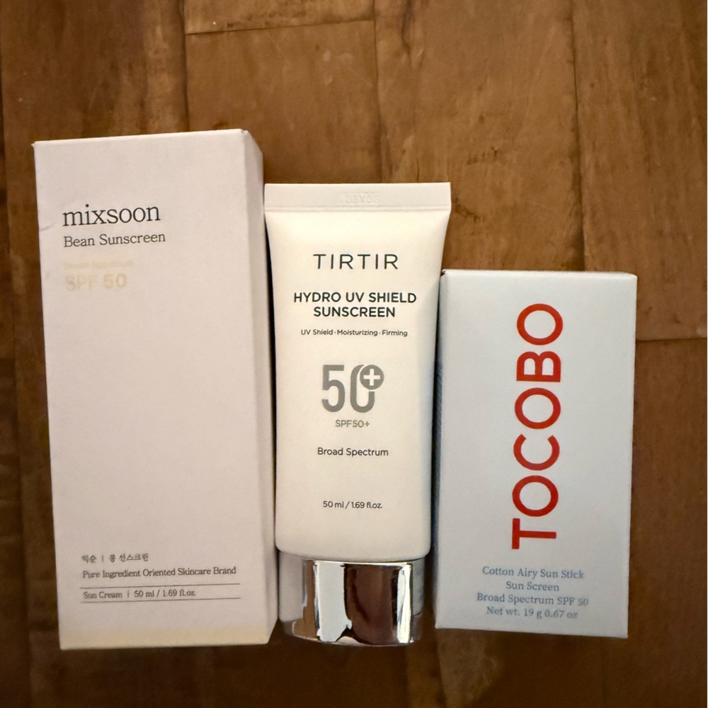 Bundle of k-beauty sunscreen, new in box